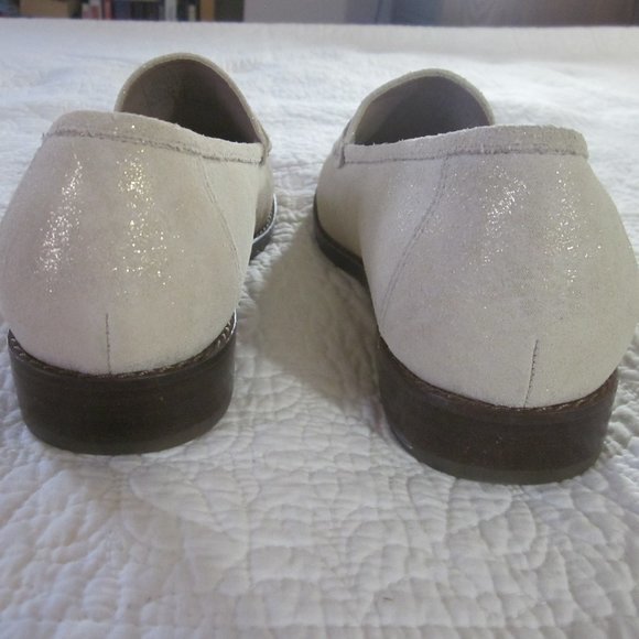 Vionic Shoes 6.5 Waverly Loafer Metallic Gold Nubuck Suede - Picture 9 of 10